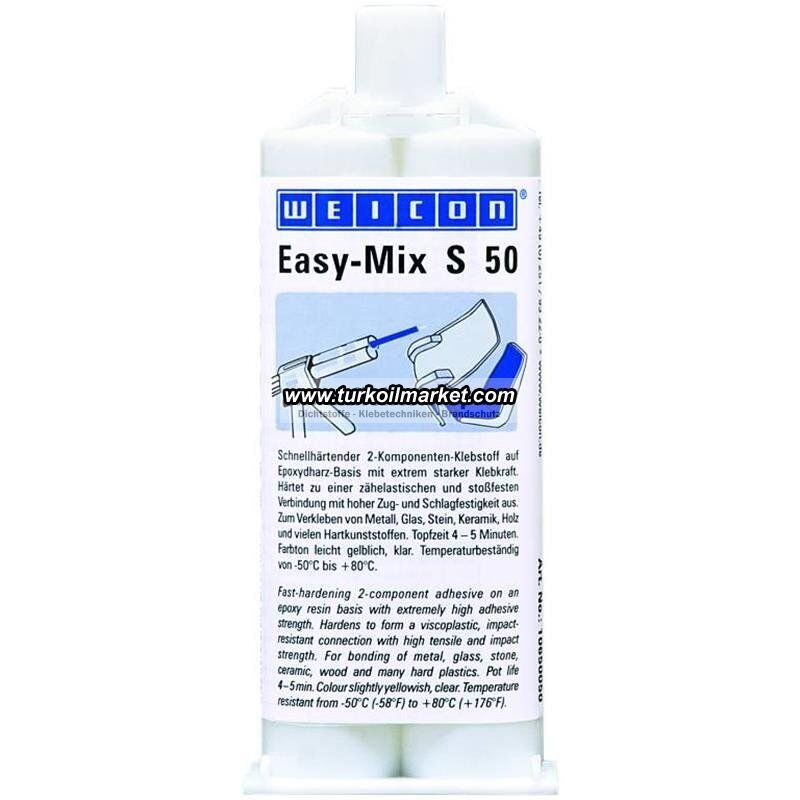 Weicon Easy Mix S 50 - Epoxy Yapıştırıcı 50 gr