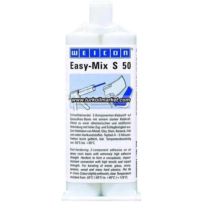 Weicon Easy Mix S 50 - Epoxy Yapıştırıcı 50 gr
