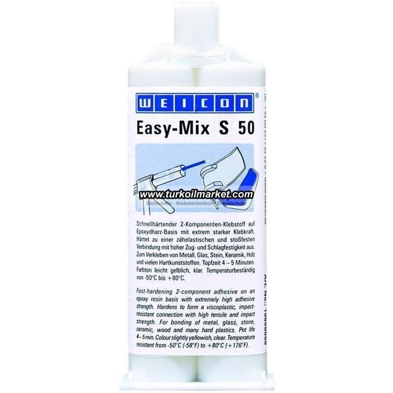 Weicon Easy Mix S 50 - Epoxy Yapıştırıcı 50 gr