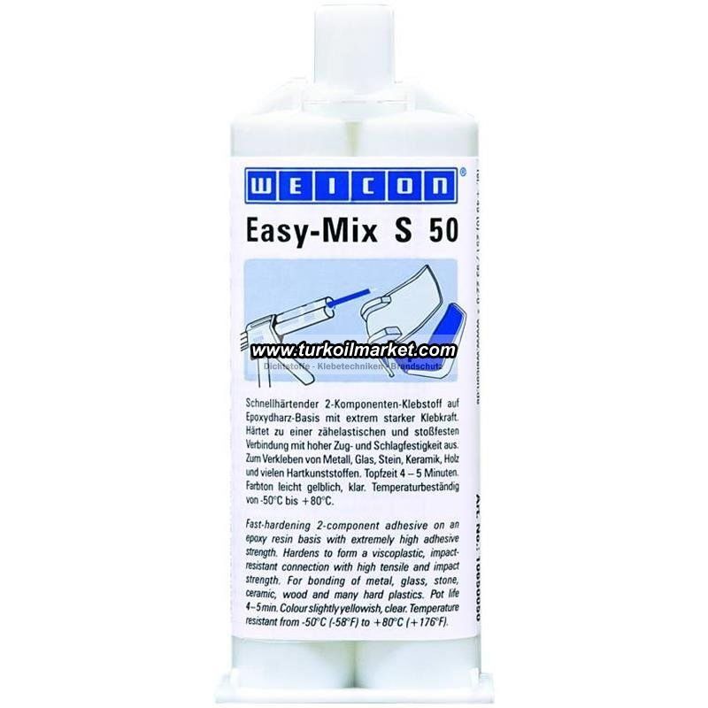 Weicon Easy Mix S 50 - Epoxy Yapıştırıcı 50 gr