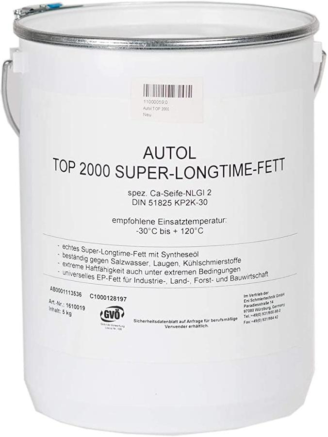 Autol Top 2000 - Super Uzun Ömürlü Gres - 25 Kg