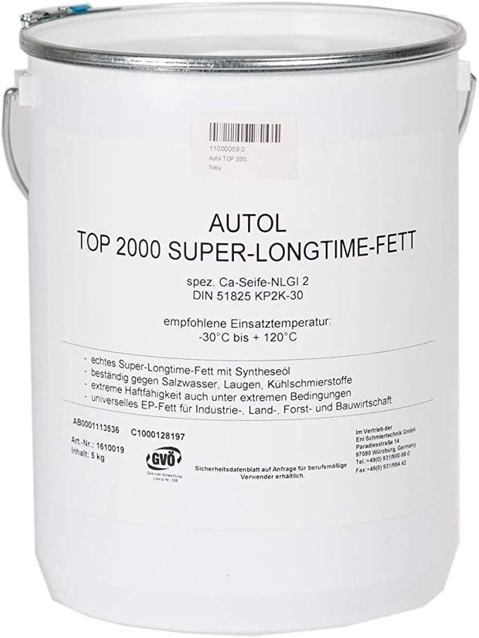 Autol Top 2000 - Super Uzun Ömürlü Gres - 25 Kg