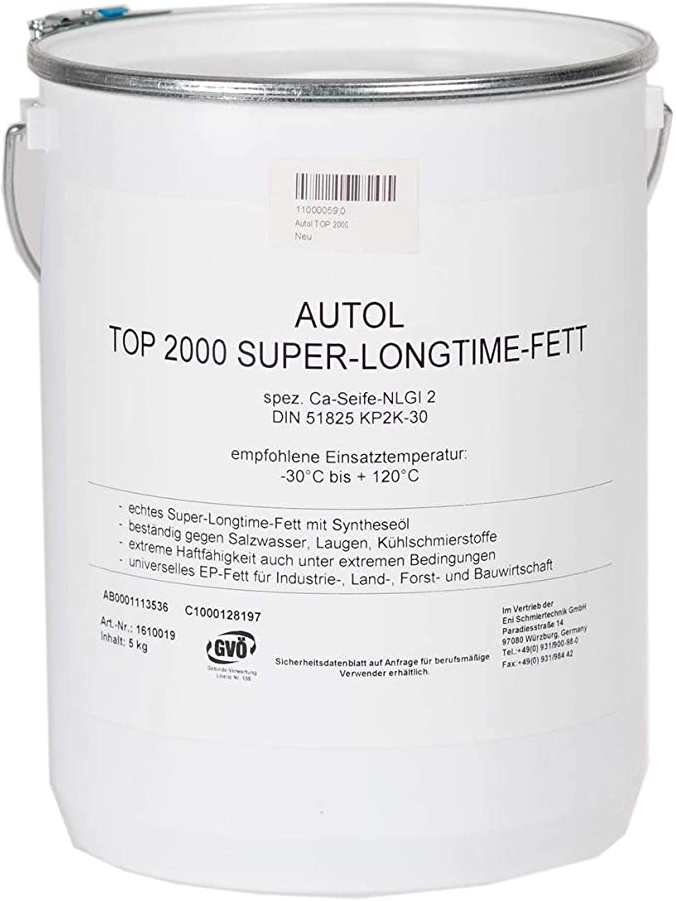 Autol Top 2000 - Super Uzun Ömürlü Gres - 25 Kg