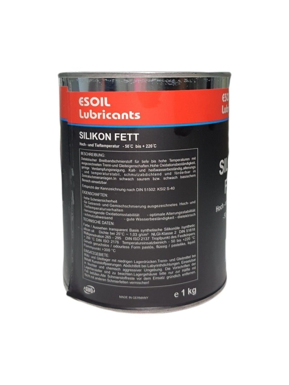 Esoil Silikon Fett (Silikonlu Gres) -50°c - +220°C - 1kg Gres Yağı