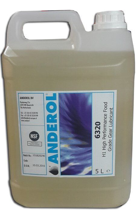 Anderol 6320 - 5 L H1 Yüksek Performanslı Gıdaya Uygun Dişli Yağı