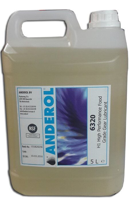 Anderol 6320 - 5 L H1 Yüksek Performanslı Gıdaya Uygun Dişli Yağı