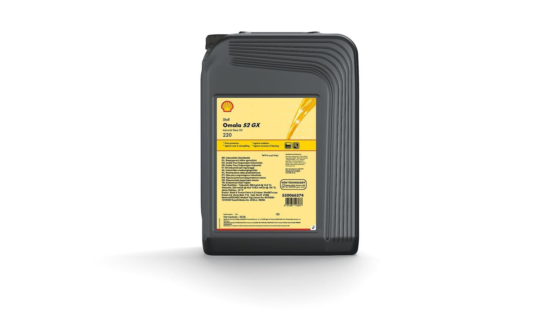 Shell Omala S2 GX 220 - 20 Litre Şanzıman Yağı
