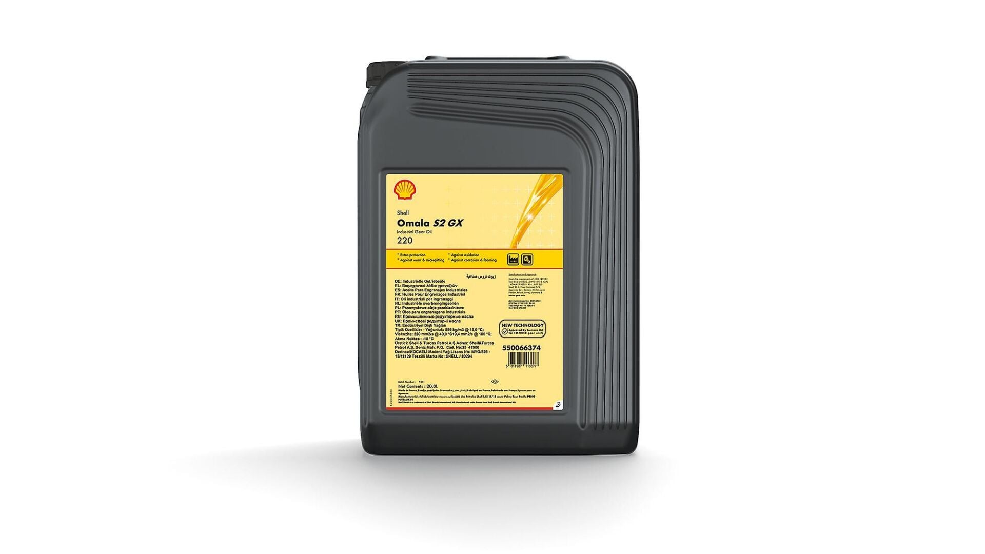 Shell Omala S2 GX 220 - 20 Litre Şanzıman Yağı