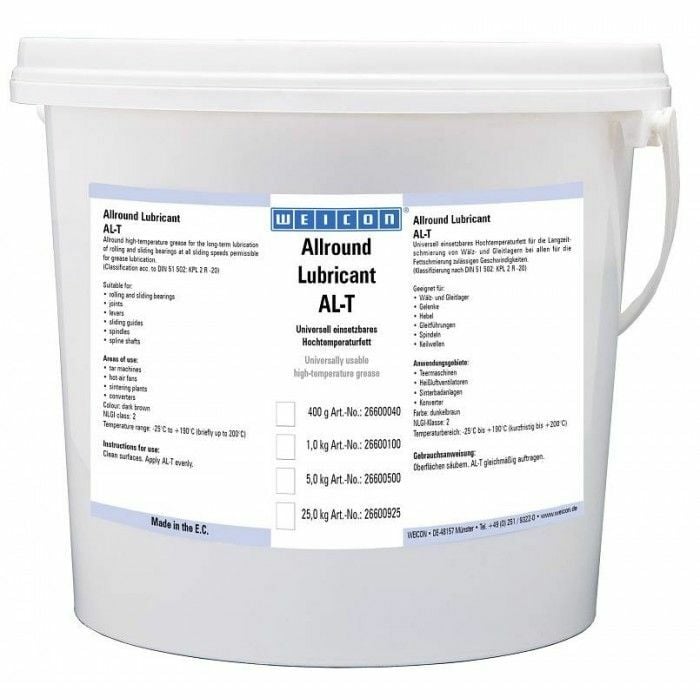Weicon AL-T 25000 - Çok Yönlü Yüksek Isı Gresi - 25 kg Gres Yağı
