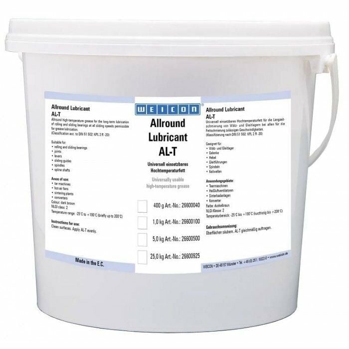 Weicon AL-T 25000 - Çok Yönlü Yüksek Isı Gresi - 25 kg Gres Yağı