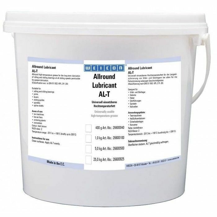 Weicon AL-T 25000 - Çok Yönlü Yüksek Isı Gresi - 25 kg Gres Yağı