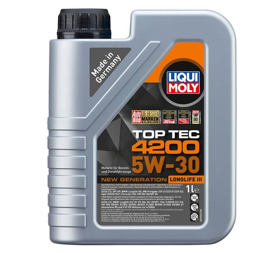 Liqui Moly 5w-30 Motor Yağı Tam Sentetik Top Tec 4200 - 1 Litre (8972)