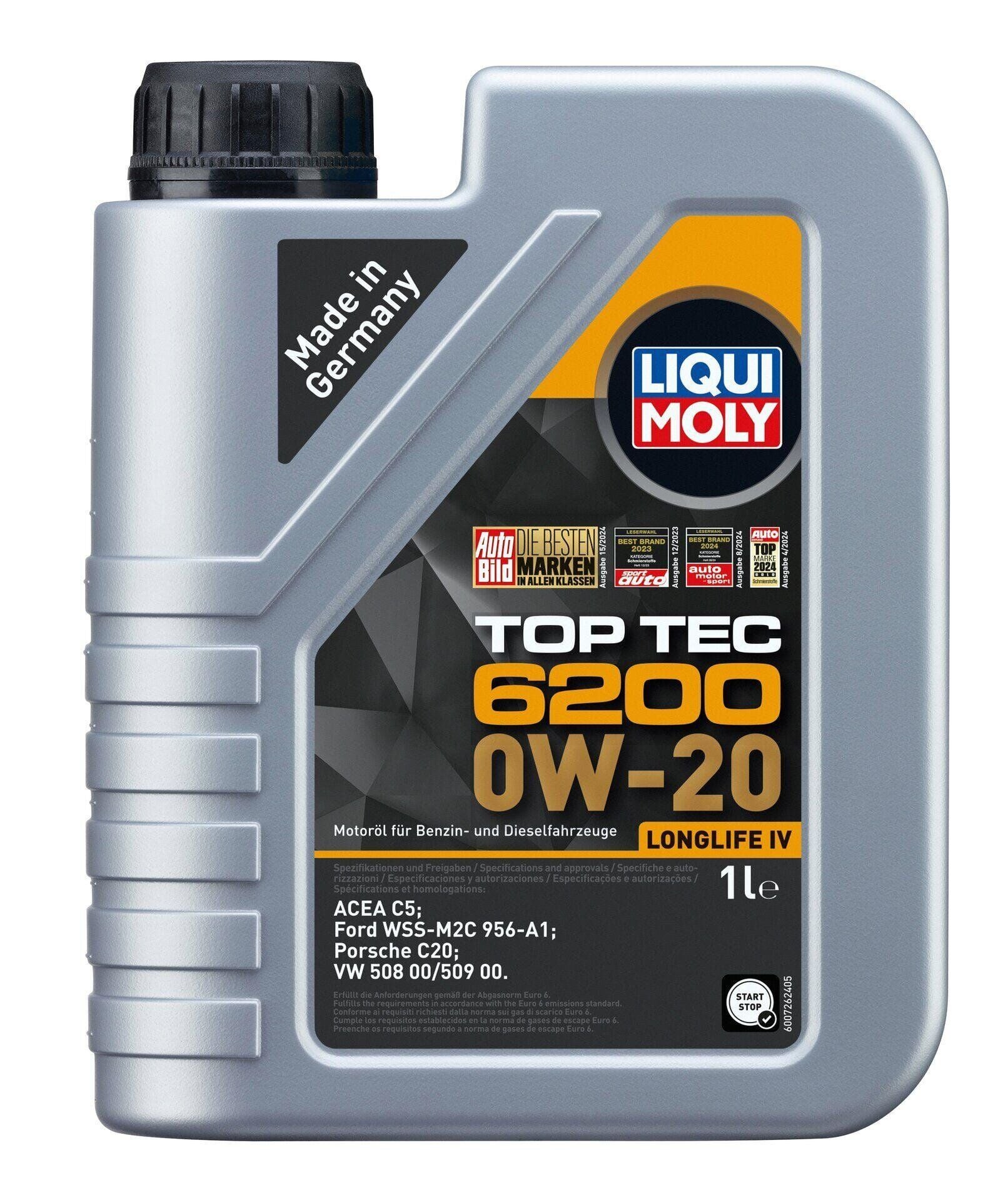 Liqui Moly Top Tec 6200 0W-20 - 1 Litre (20787)