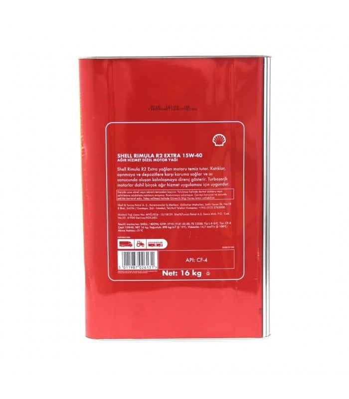 Shell Rimula R2 Extra 15W-40 - 18 Litre Motor Yağı