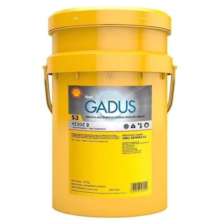 Shell Gadus S3 V220 Z 2 - 18 Kg Mavi Gres Yağı