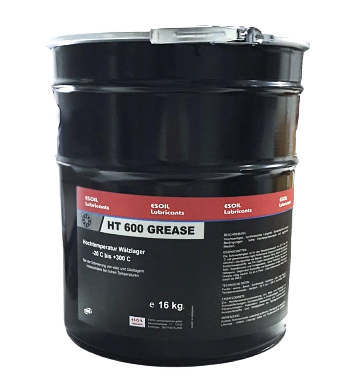 Esoil HT 600 +300C Yüksek Isıya Dayanıklı Teflonlu Gres - 16 kg Gres Yağı