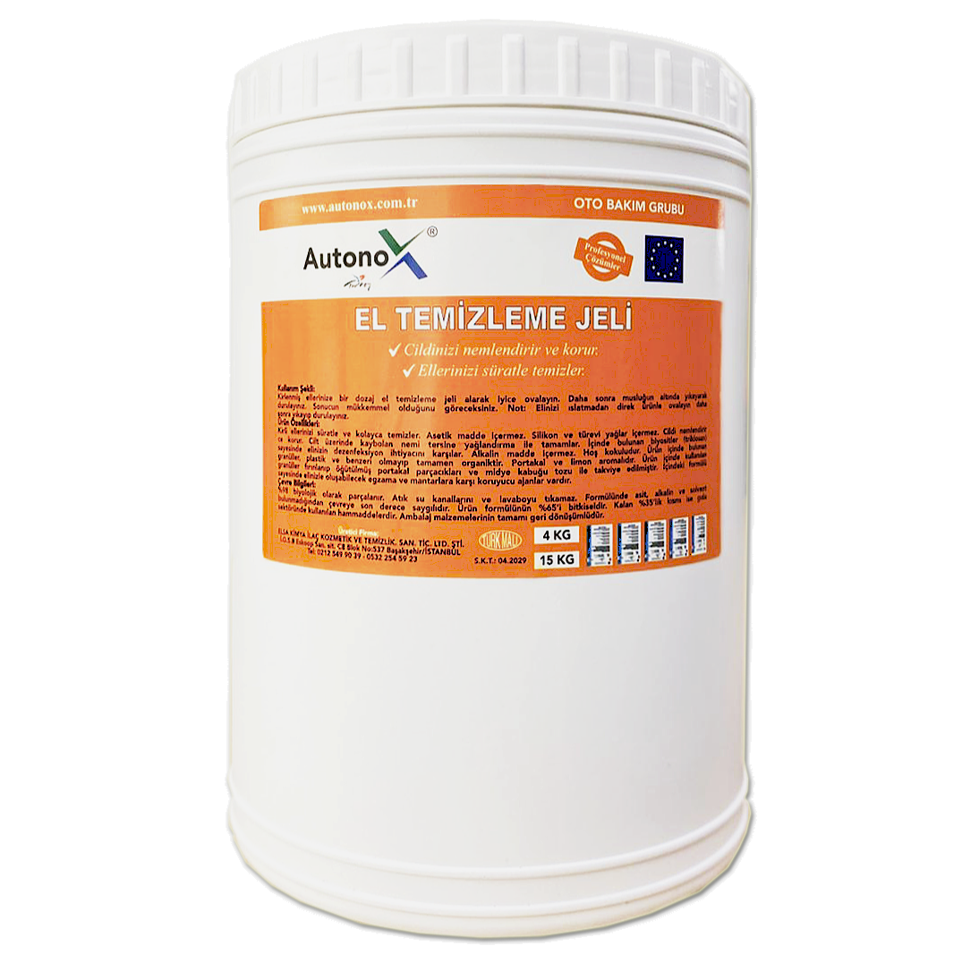 Autonox El Temizleme Jeli (Kumlu Sabun) - 4 KG.