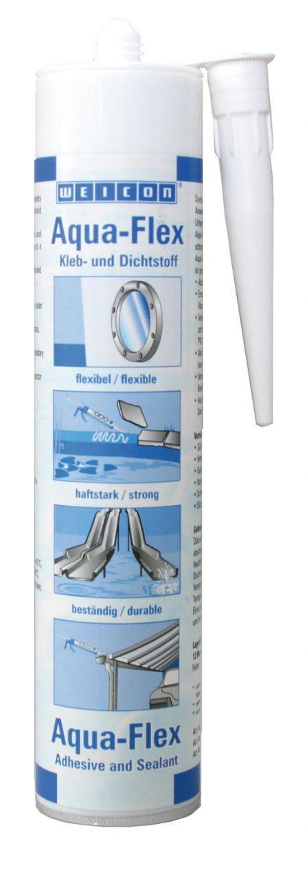 Weicon Aqua Flex - 310 ml Süper Güçlü Yapıştırıcı Siyah Aqua Flex