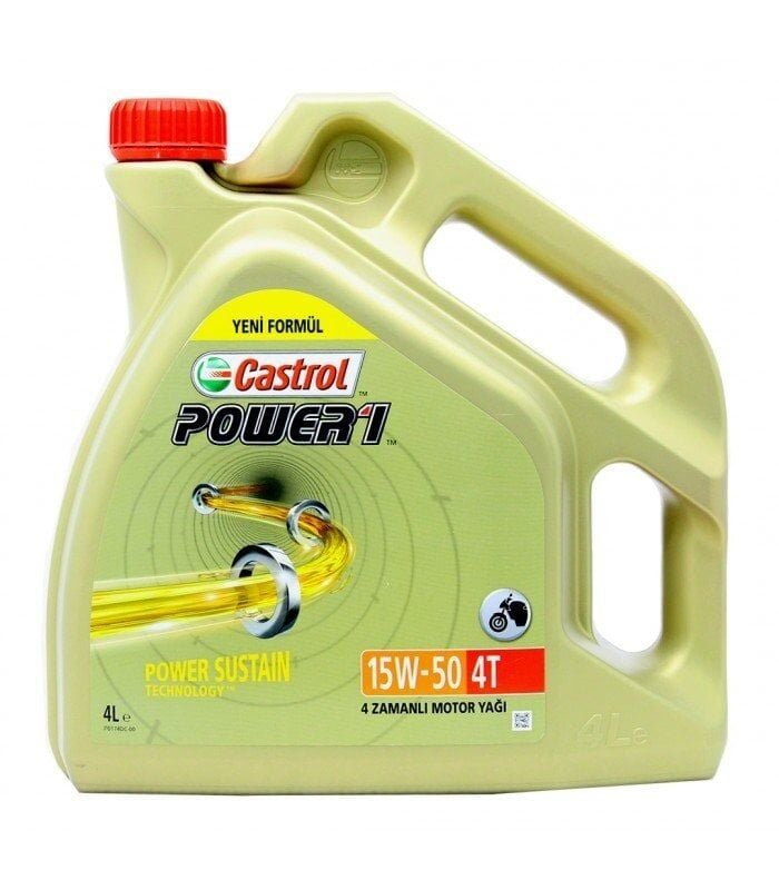 Castrol Power 1 4T 15W-50 4 Litre Motosiklet Yağı