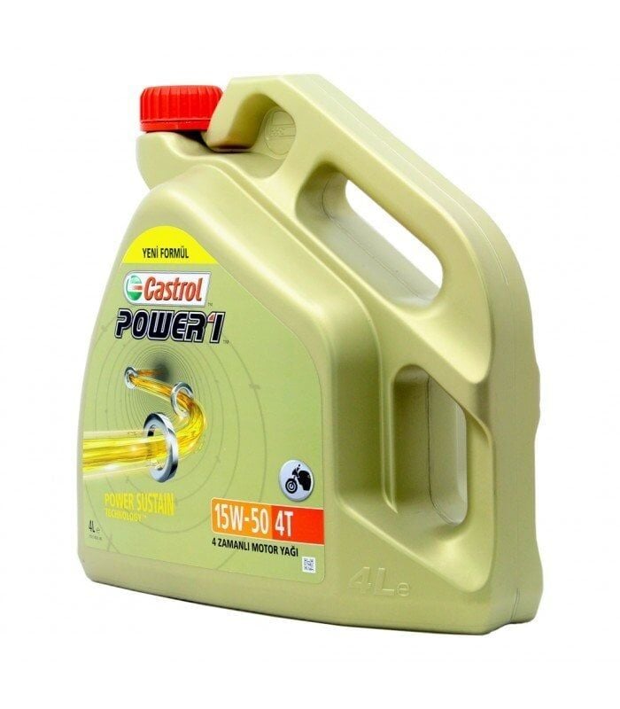 Castrol Power 1 4T 15W-50 4 Litre Motosiklet Yağı