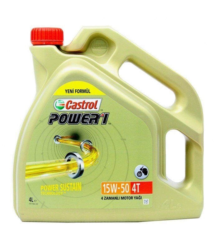 Castrol Power 1 4T 15W-50 4 Litre Motosiklet Yağı