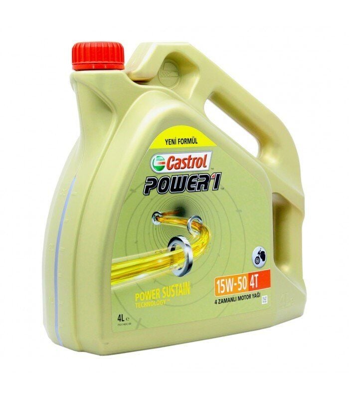Castrol Power 1 4T 15W-50 4 Litre Motosiklet Yağı