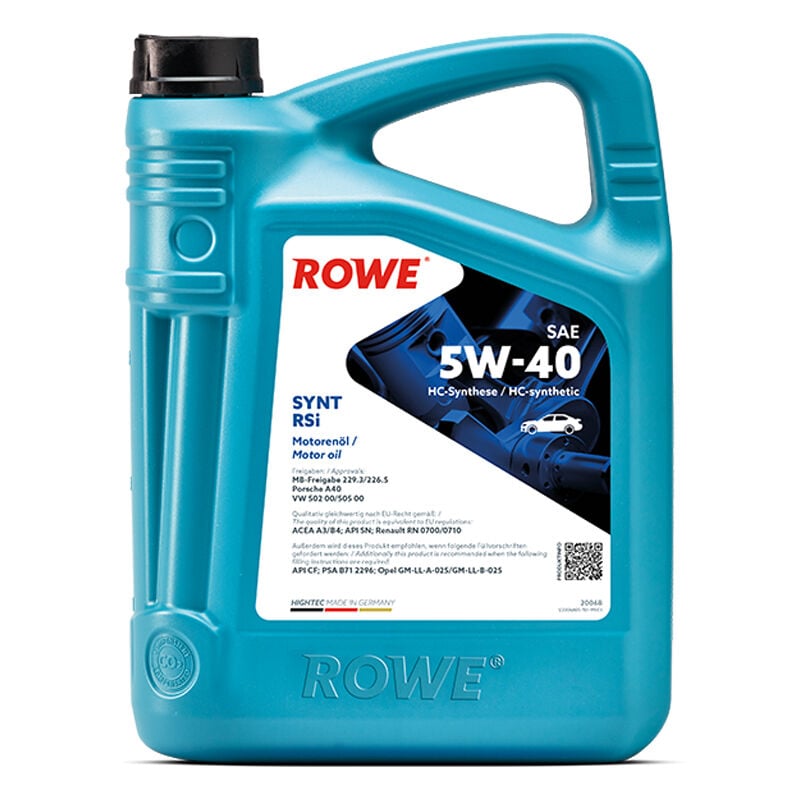 ROWE HIGHTEC SYNT RSI 5W-40 - 5 Litre Motor Yağı