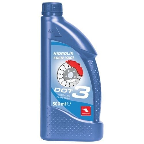 Petrol Ofisi Dot 3 Fren Hidroliği - 500 gr Fren ve Direksiyon Yağı