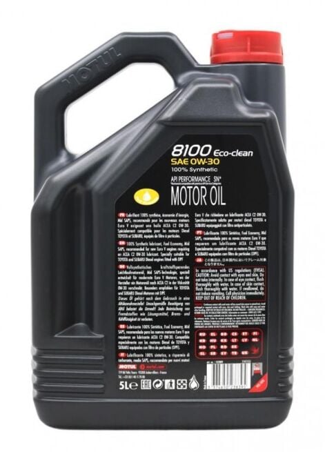 Motul 8100 Eco Clean 0W-30 - 5 Litre Motor Yağı